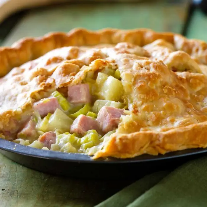 Chicken Ham and Leek Pie (British Chicken)