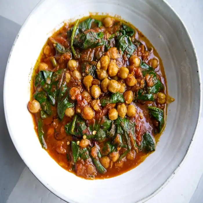 Chickpea, chorizo & spinach stew (Spanish Pork)