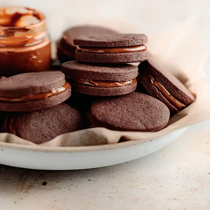 Chocolate alfajores (Uruguayan Dessert)