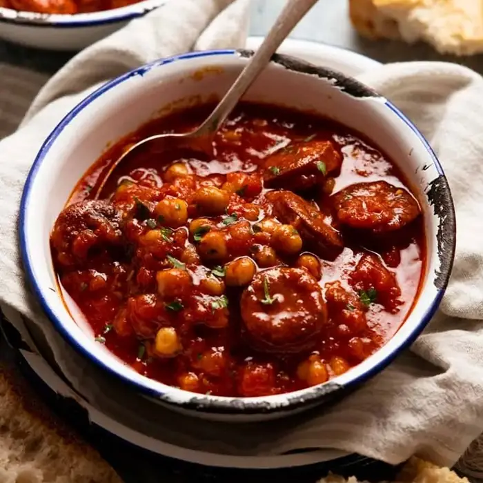 Chorizo & chickpea soup (Spanish Pork)
