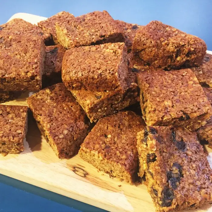 Christmas Pudding Flapjack (British Dessert)